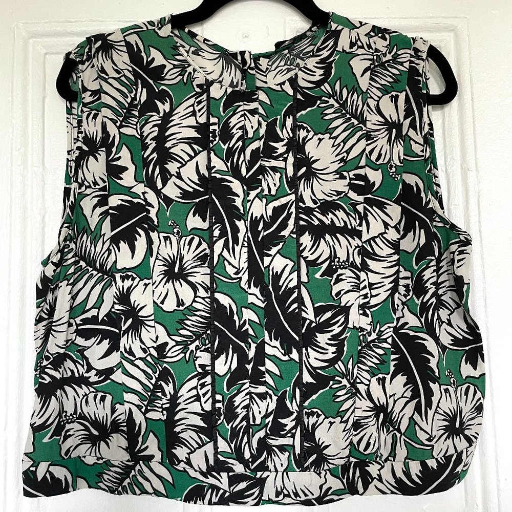 ZARA Sleeveless Floral Blouse